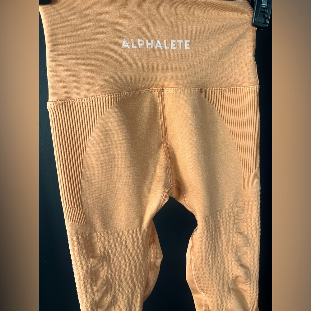 Alphalete Leggings Bundle Size Small Orange, Black, Grey - Picture 2 of 15